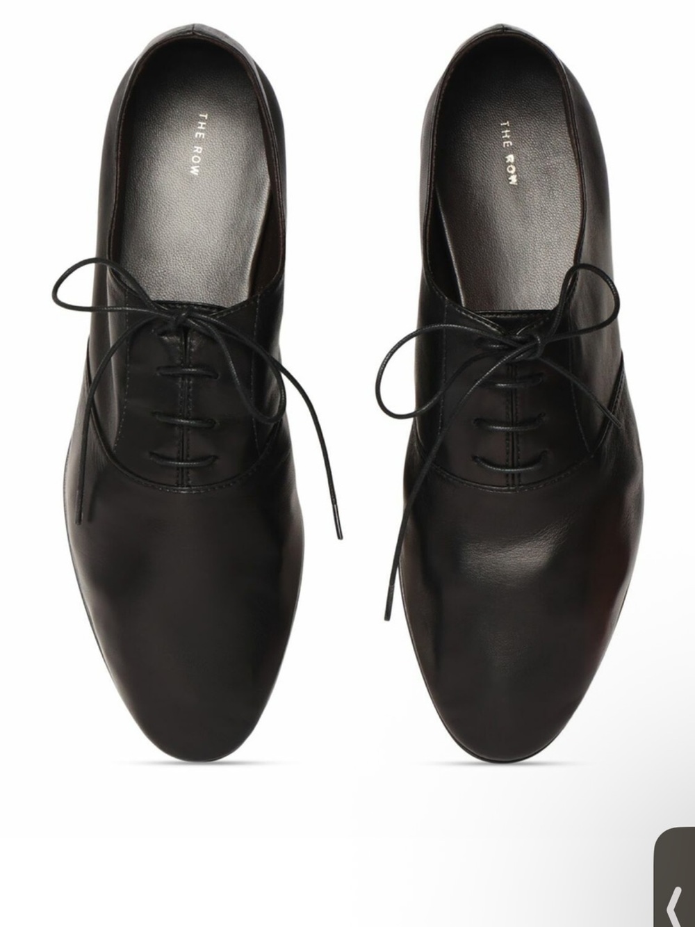 The Row Black Awar Oxford Shoes 38,5